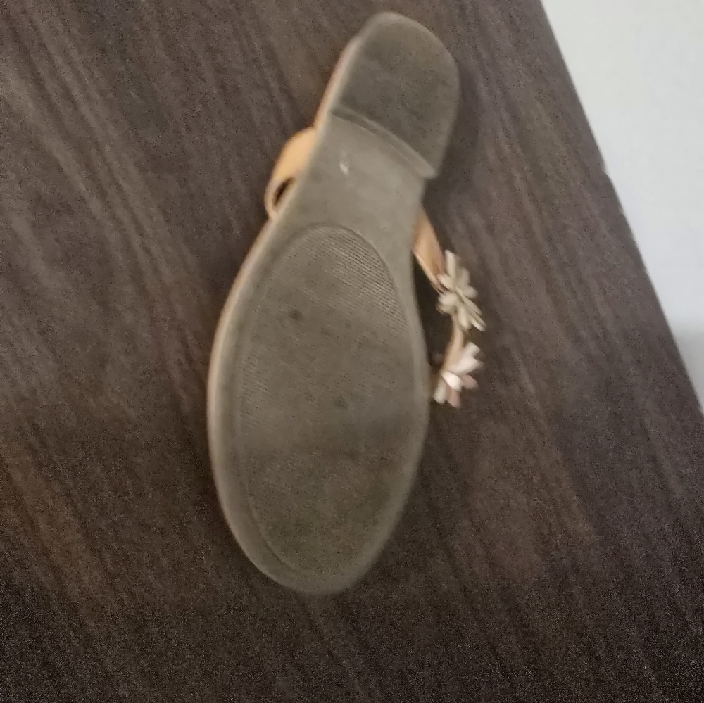 Sugar Brown Floral Embellished Sandals - Picture 6 of 9